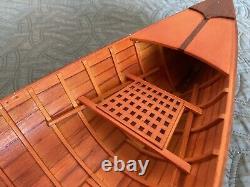 Adirondack Guideboat, 31 Wooden Model Boat With Oars And Stand, Brand New, Rare