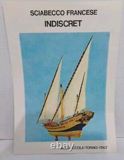 Aeropiccila Xebec Indiscret Boat Sailing Ship Wood Model Kit Italy 160 Scale