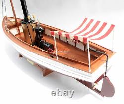 African Queen Historic Steamboat Handmade Wooden Model Boat