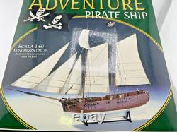 Amati 1/60 Scale Adventure Pirate Ship Model Kit