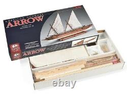 Amati Arrow Gunboat 1814 155 Scale Wooden Model Boat Kit