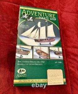 Amati Brigantino Pirata Del 1760 Pirate Ship 1/60 Wooden Model Art# 1446 NIB