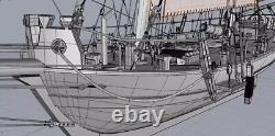 America Yacht Sailboat 150 Wood Model Ship Kit Boat Sailboat Yuanqing