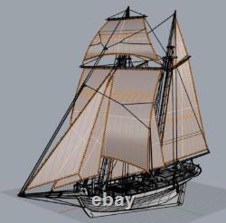 America Yacht Sailboat 150 Wood Model Ship Kit Boat Sailboat Yuanqing
