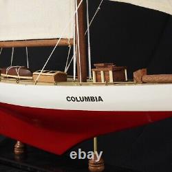 America's Cup 160 Columbia Model Ship 24 Handcrafted Wooden Boat