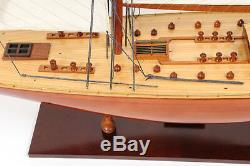 America's Cup 1933 Endeavour J Class Boat 40 Built Wood Model Yacht Assembled