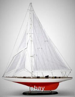 America's Cup Ranger 1937 J Boat Yacht Wood Model 25.6 Fully Assembled Sailboat