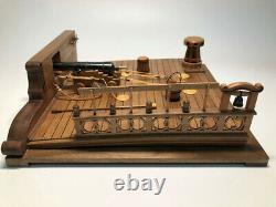 Ancient Battleship 1/26 Deck 8 Pound Cannon Scene Wood Ship Model kit