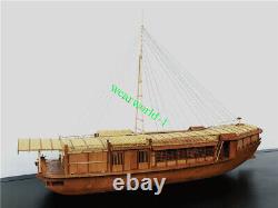 Ancient ChineseJapaness pleasure boat 150 563mm Wooden model ship kit Shicheng