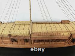 Ancient ChineseJapaness pleasure boat 150 563mm Wooden model ship kit Shicheng
