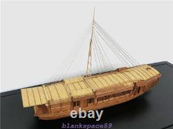 Ancient ChineseJapaness pleasure boat 150 563mm Wooden model ship kit Shicheng