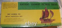 Ancient Chinese Private Yacht Ship Boat Wood Model Kit Ship Models Inc. Boxed