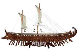 Ancient Trireme Greek Warship 400 B. C Model Ship