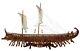 Ancient Trireme Greek Warship 400 B. C Model Ship
