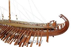 Ancient Trireme Greek Warship 400 B. C Model Ship