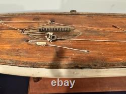 Antique 1920s Large Free Sailing Pond Yacht Vane Self-Steering Marblehead 1M