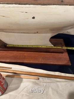 Antique 1920s Large Free Sailing Pond Yacht Vane Self-Steering Marblehead 1M