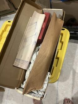 Antique 1937 Marine Models Sea Witch Solid Hull Wood Ship Model NIB