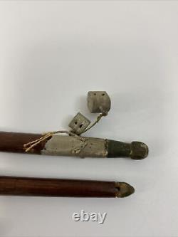 Antique BEATRICE BOSTON CHARLOTTE Wood Pond Model Sailboat Stand FOLK ART Boat
