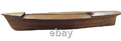 Antique Boat Hull Solid Wood Handmade 28 Model Clipper Ship James Tate