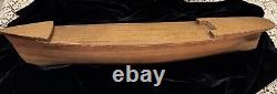 Antique Boat Hull Solid Wood Handmade 28 Model Clipper Ship James Tate