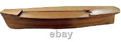 Antique Boat Hull Solid Wood Handmade 28 Model Clipper Ship James Tate