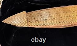 Antique Boat Hull Solid Wood Handmade 28 Model Clipper Ship James Tate