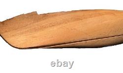 Antique Boat Hull Solid Wood Handmade 28 Model Clipper Ship James Tate