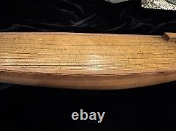 Antique Boat Hull Solid Wood Handmade 28 Model Clipper Ship James Tate