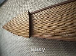 Antique Boat Hull Solid Wood Handmade 28 Model Clipper Ship James Tate