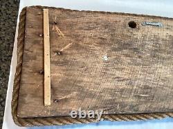 Antique Folk Art Wooden Half Hull Boat Ship Model Salvage Tuckerton Seaport NJ