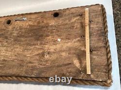 Antique Folk Art Wooden Half Hull Boat Ship Model Salvage Tuckerton Seaport NJ