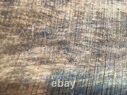 Antique Folk Art Wooden Half Hull Boat Ship Model Salvage Tuckerton Seaport NJ