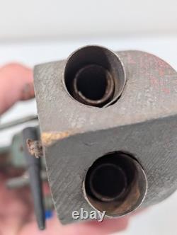 Antique Folk Art Wooden Pond Boat Battleship Army Ship Primitive Toys Navy Ooak