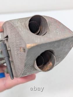 Antique Folk Art Wooden Pond Boat Battleship Army Ship Primitive Toys Navy Ooak