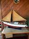 Antique Huge 51 J. A. Willey Skipjack Chesapeake Bay Wooden Model Ship Boat