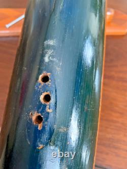 Antique Handcraftred Mahogany Cabin Cruiser Yacht Model Ann Trenton New Jersey