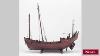 Antique Oriental Chinese Style Wooden Ship Junk Model