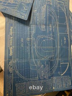Antique Popular Science Santa Maria Model Wood Boat Ship 20 long