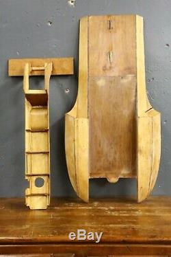 Antique Vintage Gas Powered Motor Wood Model Tether Racing Boat Body only