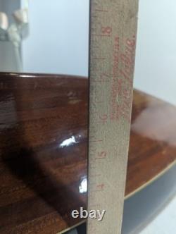 Antique Vintage Pond Yacht Sail Boat Wood For Restoration Black 3ft