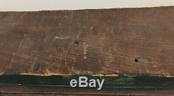 Antique Wood Half Hull Boat Maine Estate 38.5 X 6 X 5.5 Inches Huge Heavy Model