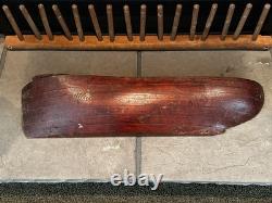 Antique Wooden Half Hull Boat Ship Model Folk Art Nautical Maritime Seattle