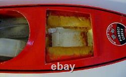 Antique collectible model wood Speed Boat Perfect Circle 39 long withKB 75 engine