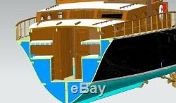 Aphrodite Yacht Scale 1/18 1253mm 50 DIY RC MODEL BOAT Wood model ship kit