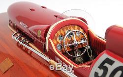 Arno Ferrari Hydroplane Racing Speed Boat 32 Built Wood Model Ship Assembled