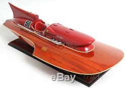 Arno Ferrari Hydroplane Racing Speed Boat 33.5 Built Wood Model Ship Assembled