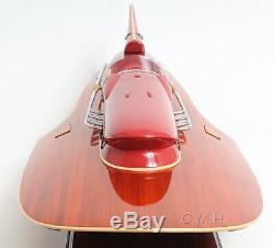 Arno Ferrari Hydroplane Racing Speed Boat 33.5 Built Wood Model Ship Assembled