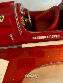 Arno Ferrari Hydroplane Racing Speed Boat 35 Wood Model Ship Assembled/Built
