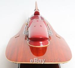 Arno Ferrari Hydroplane Wooden Power Speed Boat Racing Model 32 New